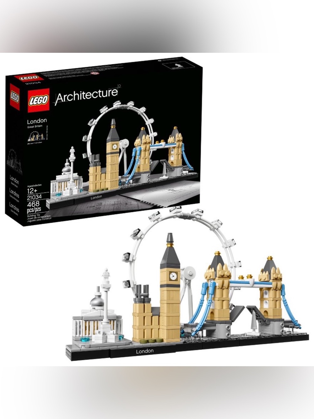 Lego Architecture London Skyline - White, Tan, Blue, Gray
